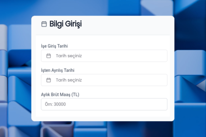 Kidem Tazminati Hesaplama Araci