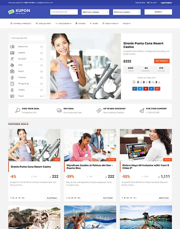 KUPON firma rehberi wordpress temasi